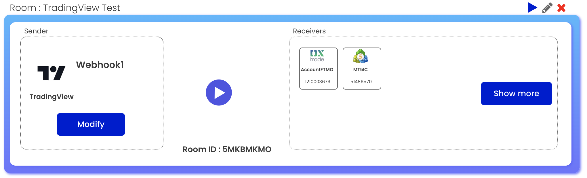 TradingView to DxTrade & MT5